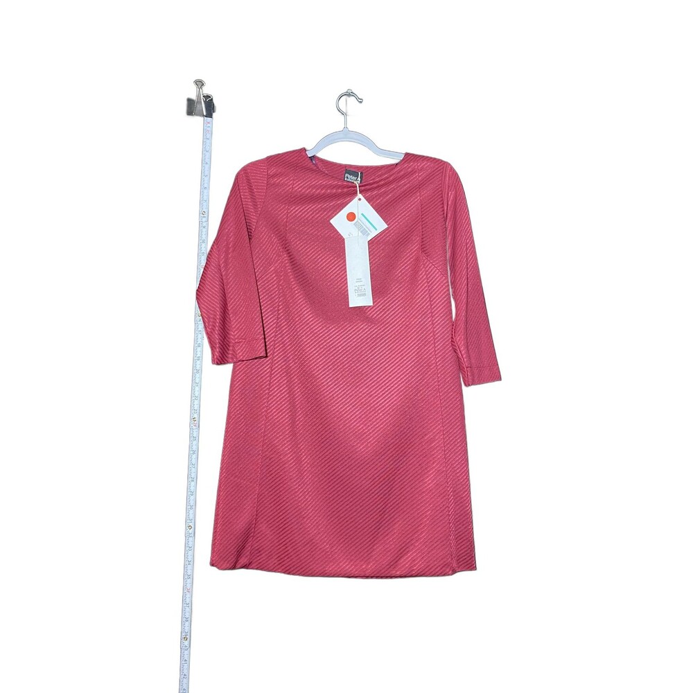 Peter A and Chronicles Women's Dark Red Short Sleeve Mini Dress Size 42 NWT
